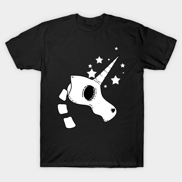 Unicorn Skull T-Shirt by ThatDistantShore